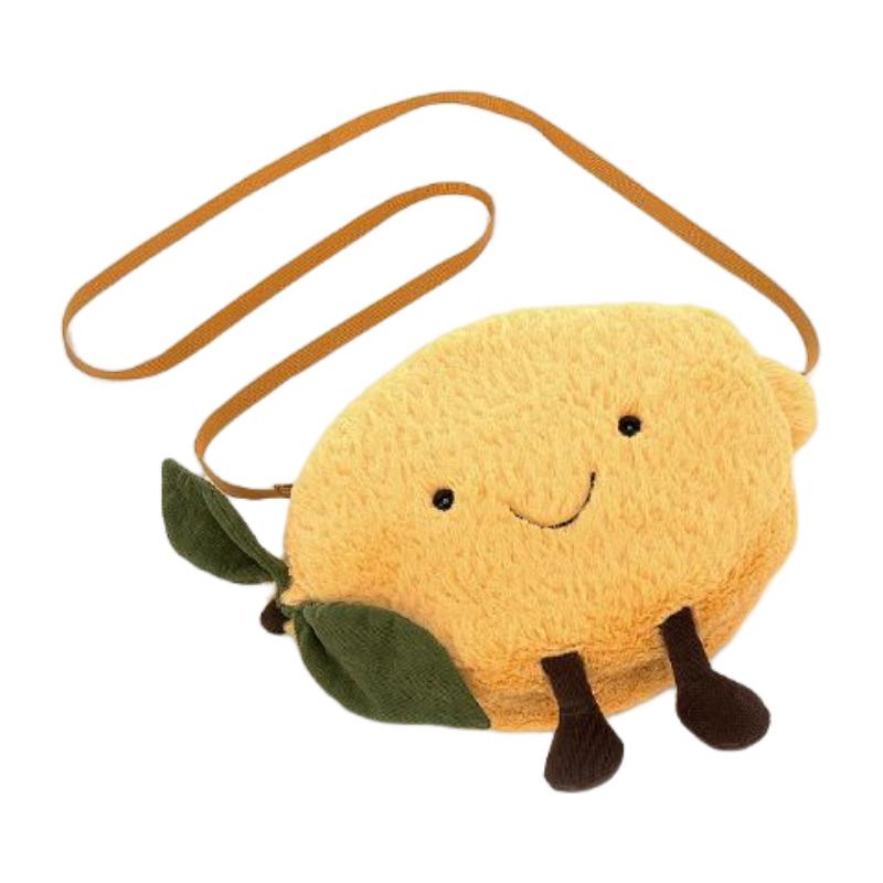 

JELLYCAT Fun Food Series Fruit Funny Lemon Bag Doll Plush Doll 20cm High
