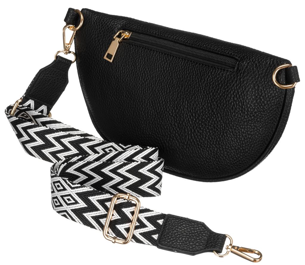 Elegant women's waist bag made of eco-leather - Peterson