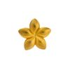 18K Gold Electroplated Stainless Steel Irregular Flower Ring - High-End, Bold Fashion Jewelry.
