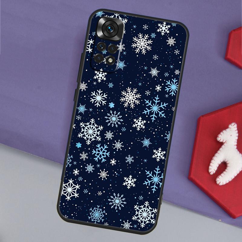 Snow Snowflake Winter Funda For Xiaomi Redmi Note 14 13 12 11 Pro 9 10 9S 10S 11S 12S Redmi 14C 10C 12C 13C Case