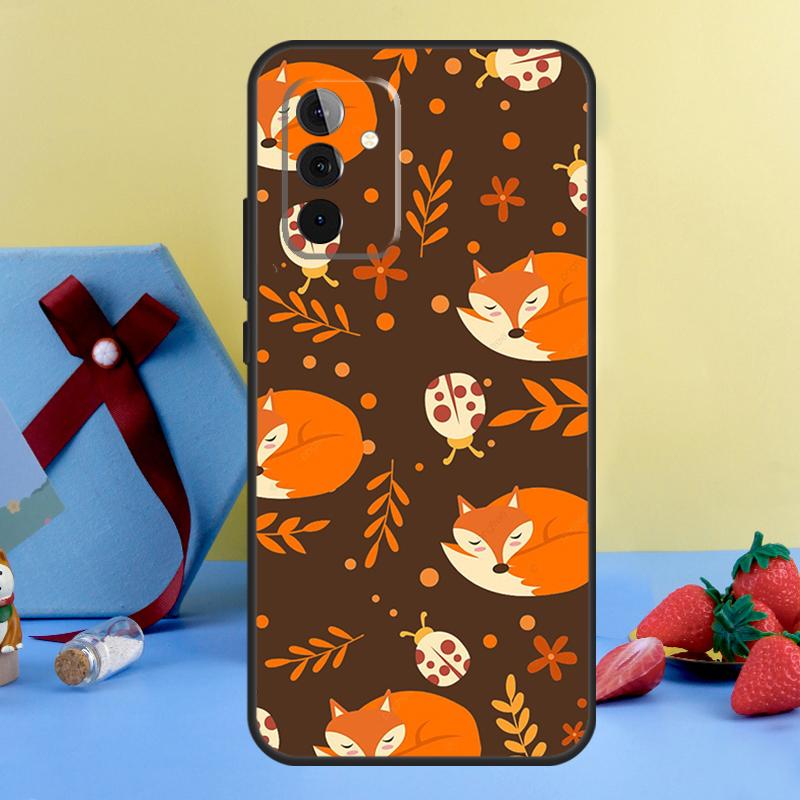 Autumn Leaves Fall Fox Case For Samsung Galaxy A36 A56 A26 A16 A06 A13 A33 A53 A15 A35 A55 A34 A54 A12 A32 A52 A17