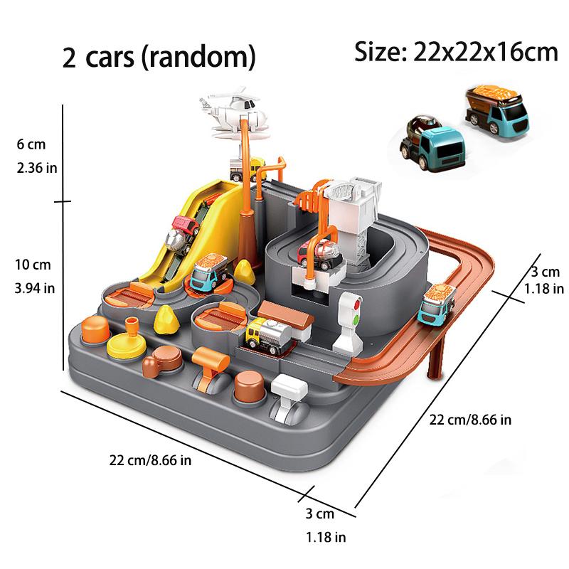 Racing Rail Car Model Educational Toys Children Track Adventure Game Brain Mechanical Interactive Train Animals Space Rocket Toy