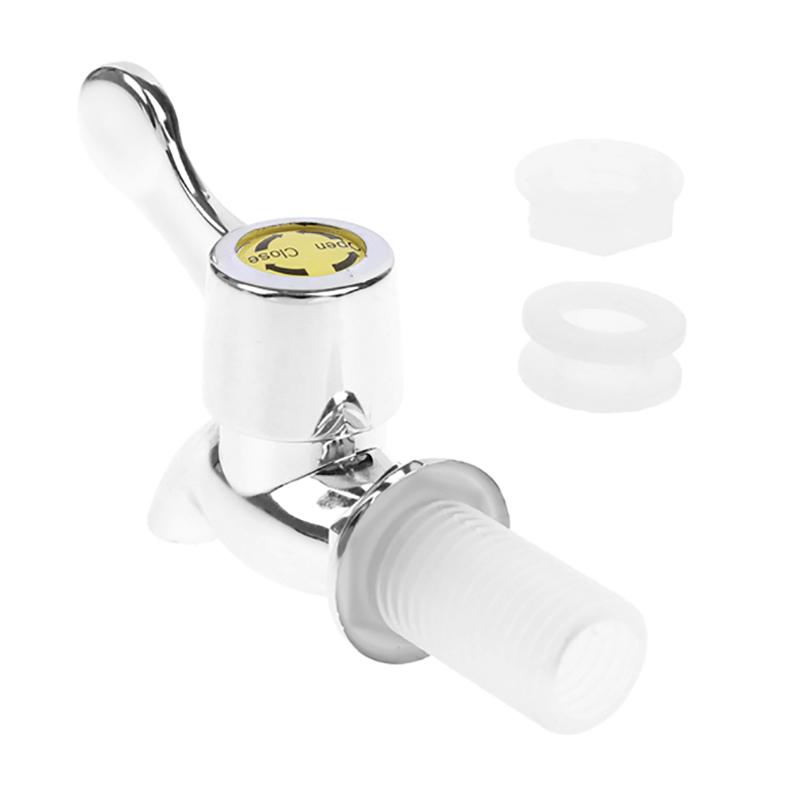 1ks 17mm Stříbrný Skleněný Kohoutek na Láhev na Víno Nádoba Sud na Víno Nádrž na Vodu Kohoutek