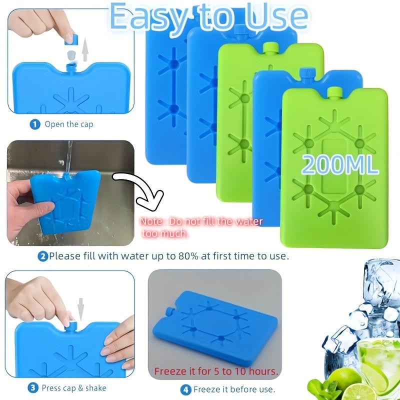 1-5 Piece Ice Block for Insulated Bag Cooling Element, Ice Block for Insulated Bag Cold for Travel and Camping Refrigerated Food