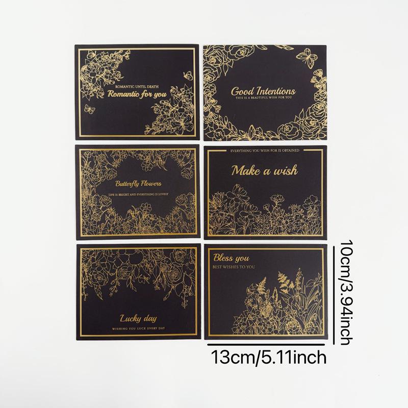 Birthday & Mother s Day Floral Greeting Card with Hot Stamping