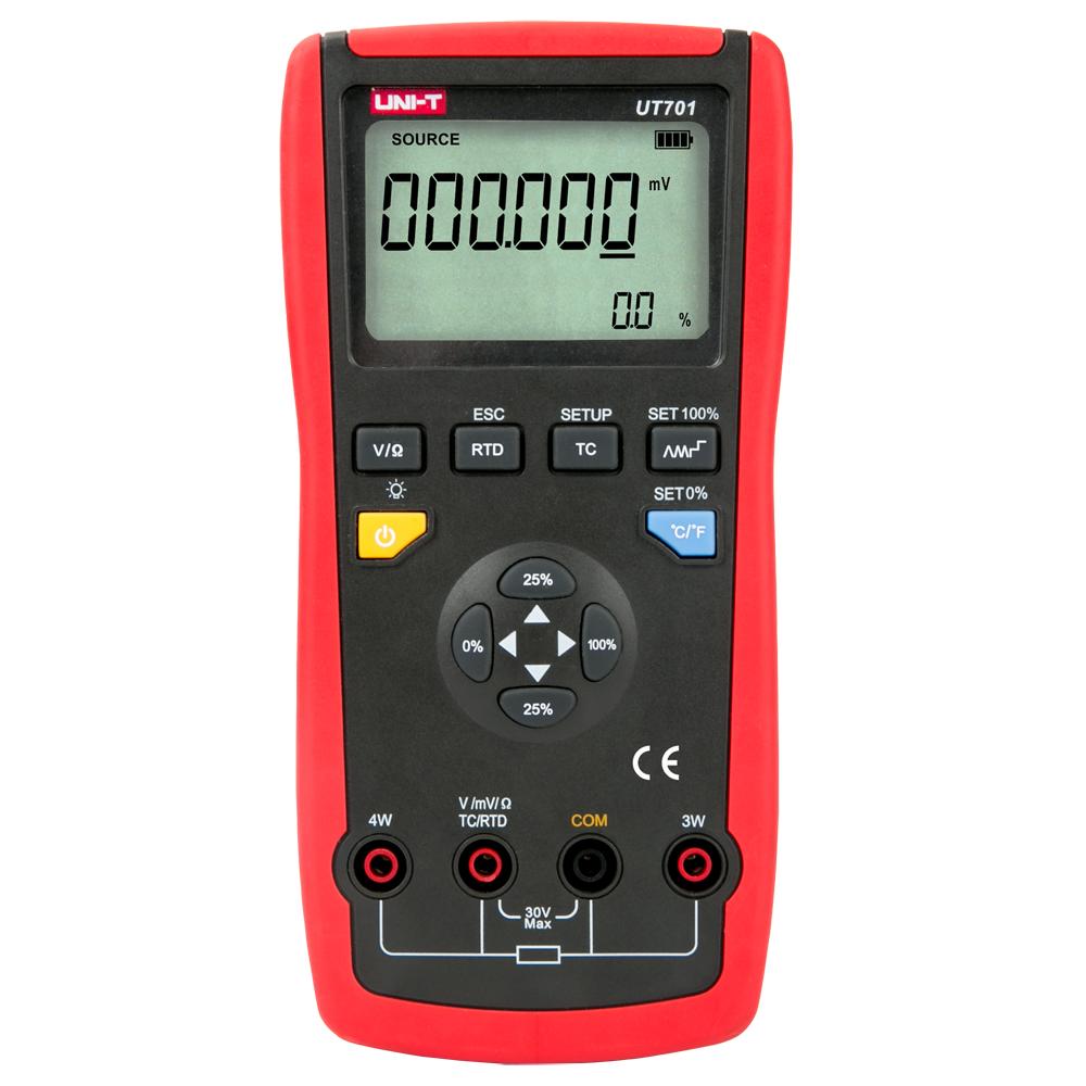 

UT701 Temperature Calibrator J/K/T/E/R/S/B/N/Wre RTDs mV ResistanceThermocouple output thermistor output temperature detec