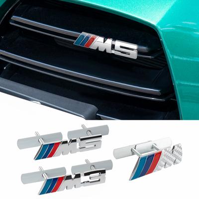 3D Metal M M3 M5 Emblem Car Front Grille Badge Decoration Modification Accessories For M X3 X5 POWER E90 E92 E93 E36 E46 E60