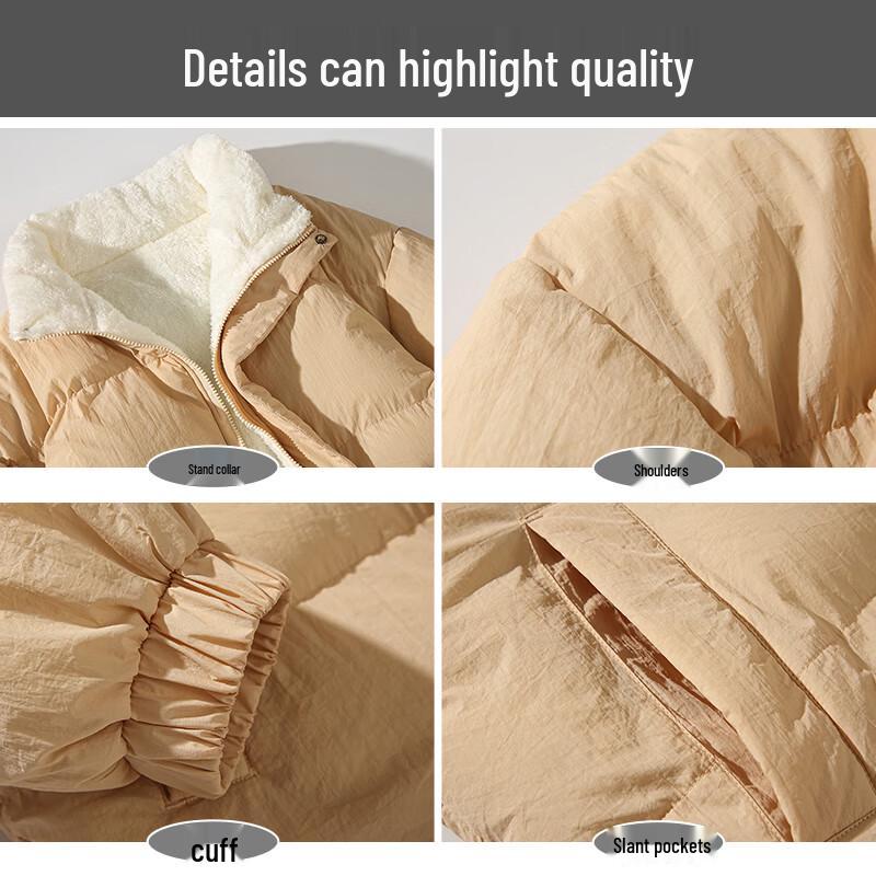 Wassup Sohot Men's Stand Collar Padded Winter Jacket