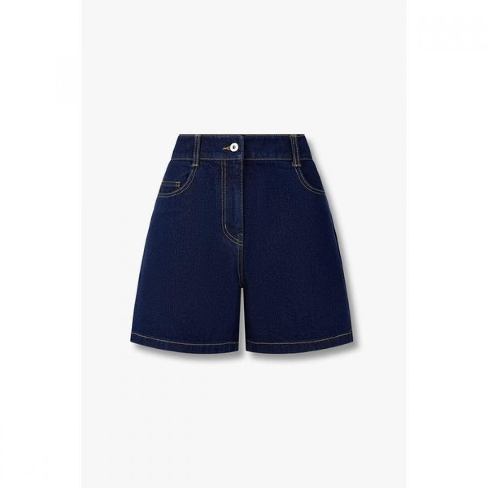 Studio Tomboy Denim Twill Back Banded Shorts  9176262983ct 