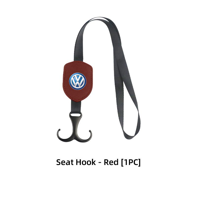 WET1 For Volkswagen VW Car Headrest Double Hook Black Rope Fixed Hook Adjusting Hanger Polo Jetta Sagitar Magotan Passat B5 B6 B7 CC