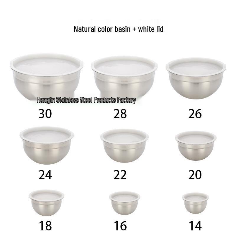 Stainless Steel Salad Bowl Set with