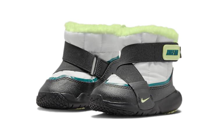 Nike Flex Advance Slip Resistant, Abrasion Resistant, Thermal Snow Boots Gray Black Infant And Toddler DD0303-001