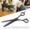 Hair Scissors 5.5 Inches Black Stainless Steel Adjustable Hairdressing Scissors for Hair Thinning ShearsTooth Shears Scissors