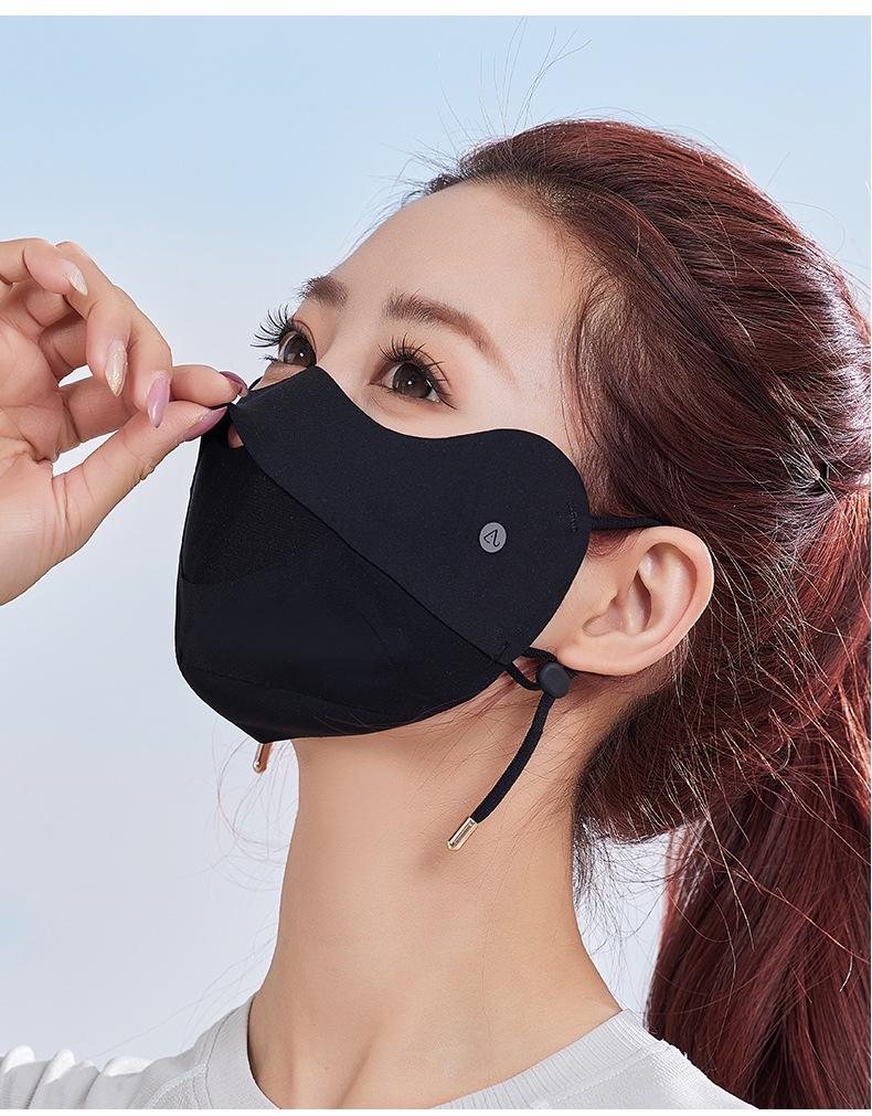 Breathable Mesh Ice Silk Mask – Sun Protection Face Shield for Spring & Summer Cycling