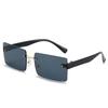 Frameless Trimmed Square Sunglasses Women'S Fashion Uv Protection Glasses Trendy Sunshade Sunglasses
