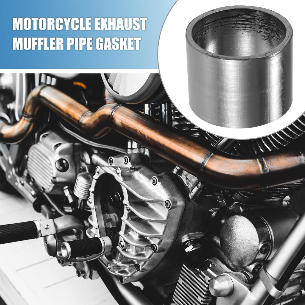 A ABSOPRO Motorcycle Exhaust Air Muffler Pipe Gasket 35mm Inner Diameter 40mm Outer Diameter