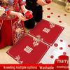 Red Wedding Kneeling and Sitting Cushion for Bride - Ceremony and Tea Ritual Pad, Free Shipping