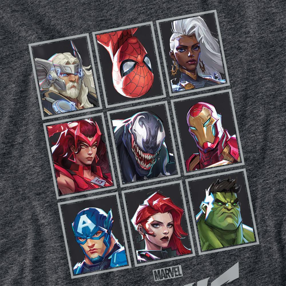 Marvel Rivals Unisex Adult Character Grid Heather T-Shirt
