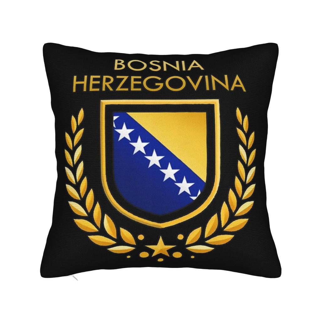 Bosnia and Herzegovina Flag Pillowcases Product Printing Cushion Cover Decoration Pillow Case Cover Home Multiple Sizes