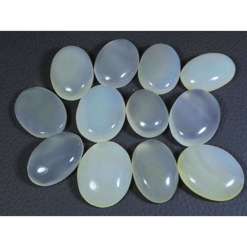 280Cts. Natural Onyx Agate Ring Size Oval Cabochon Loose Gemstone 12Pcs Lot A-644
