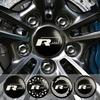 2026 Hot For VW VOLKSWAGEN 4pcs 56/60/65mm Car Wheel Center Stickers for Volkswagen Rline Golf Scirocco Variant Touareg Lamando 