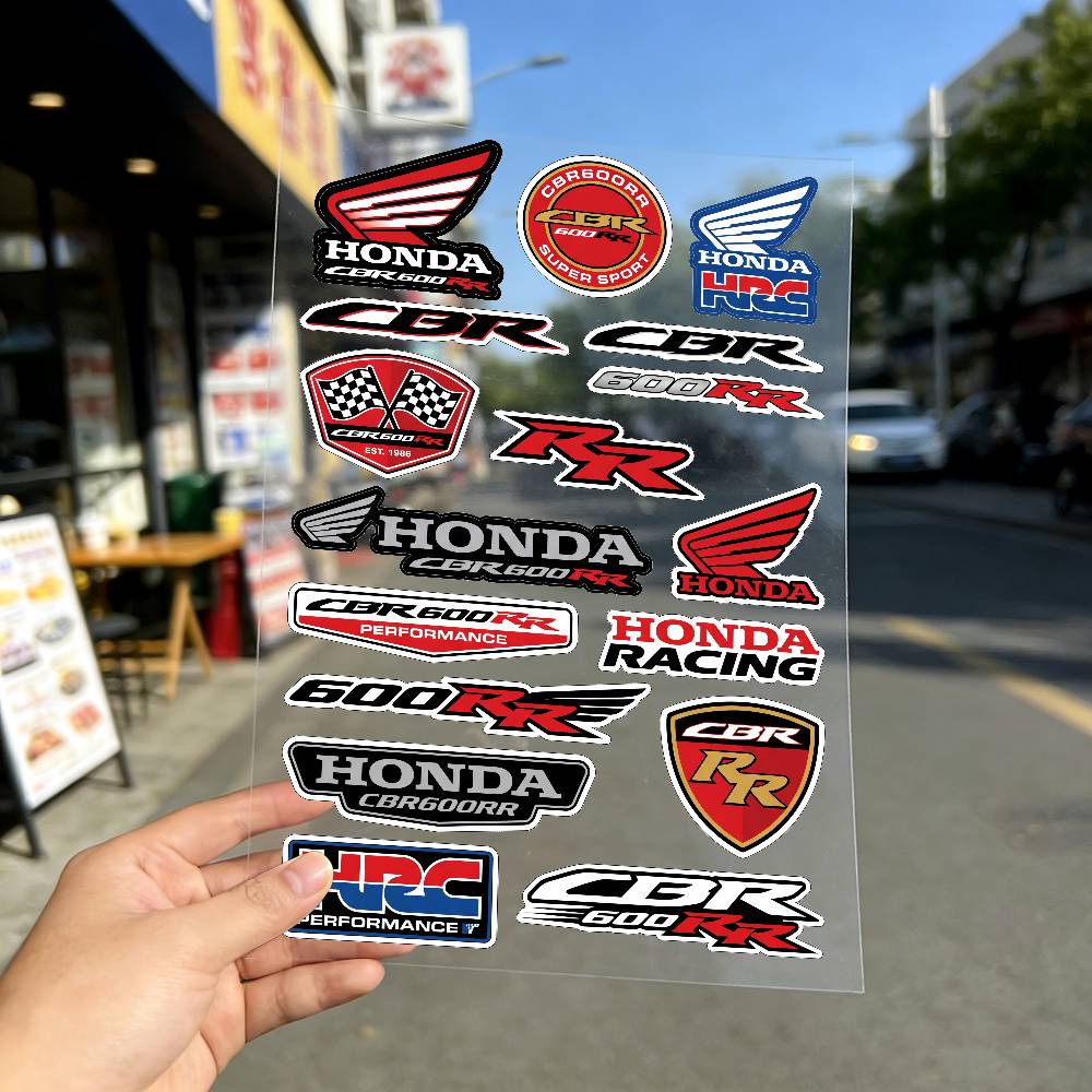 FOR HONDA CBR600RR Reflective Motorcycle Stickers, 3M Safety Warning At Night In the Dark Scooter Helmets