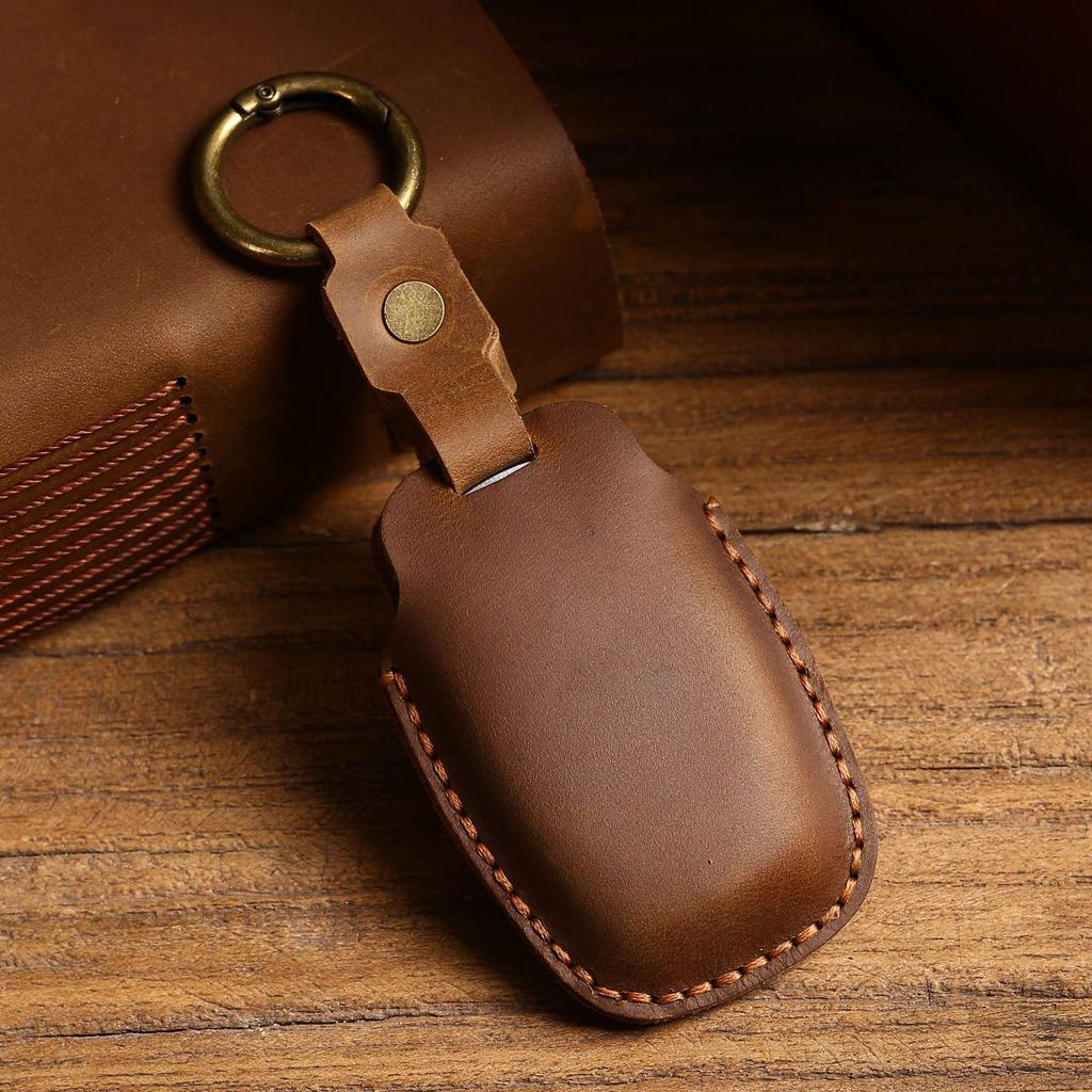 Etui na kluczyk BYD: Torba z prawdziwej skóry na pilota do Surui S6, Sirui G5, Old E5, Qin Song Tang