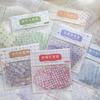 20 Sheets Kawaii Color Grid Series Die Cutting Sticker Pack DIY Scrapbook Decoration Album Diary Stickers Aesthetics Stationery
