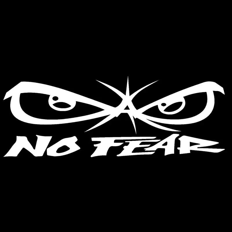 

19 см x 7 см NO FEAR виниловая наклейка для автомобиля, стильная наклейка для Actyon Rover Renault Clio Opel Auto Light Window Door, водонепроницаемые нежные наклейки белый