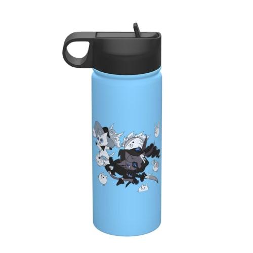 

Nyanko Battle Cats Vacuum Insulated Portable Mug, 500ml-600ml Stainless Steel Bottle for Car Use, Direct Drinking, Keeps Hot or Cold, Coffee Cup with