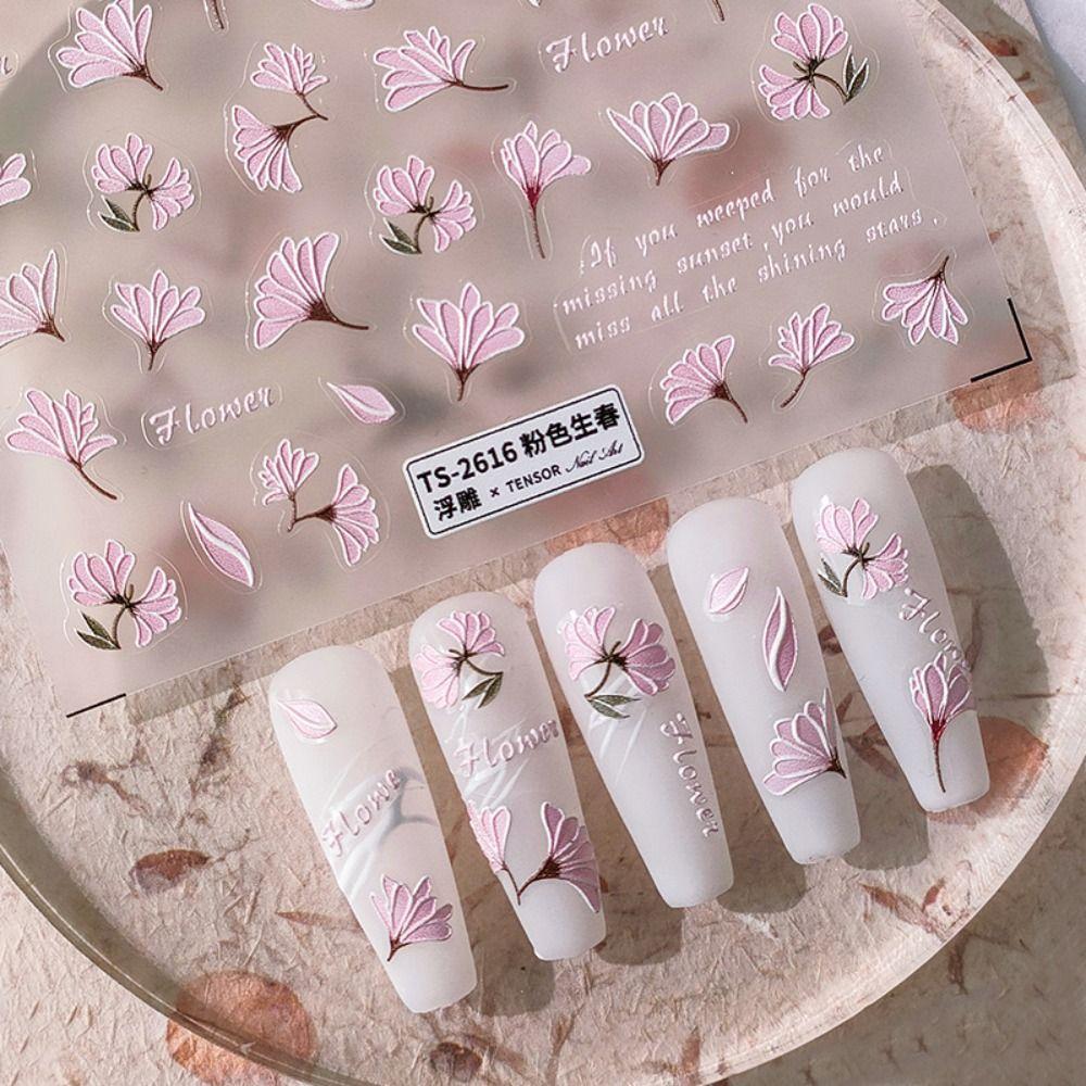 

Листья цветы наклейки для ногтей украшения для ногтей вишни наклейки для ногтей аксессуары для маникюра