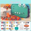 Children's Realistic Screwdriver Toolbox Educational Diy Drill Set Boys Toy 156 Pieces Dinosaur Theme