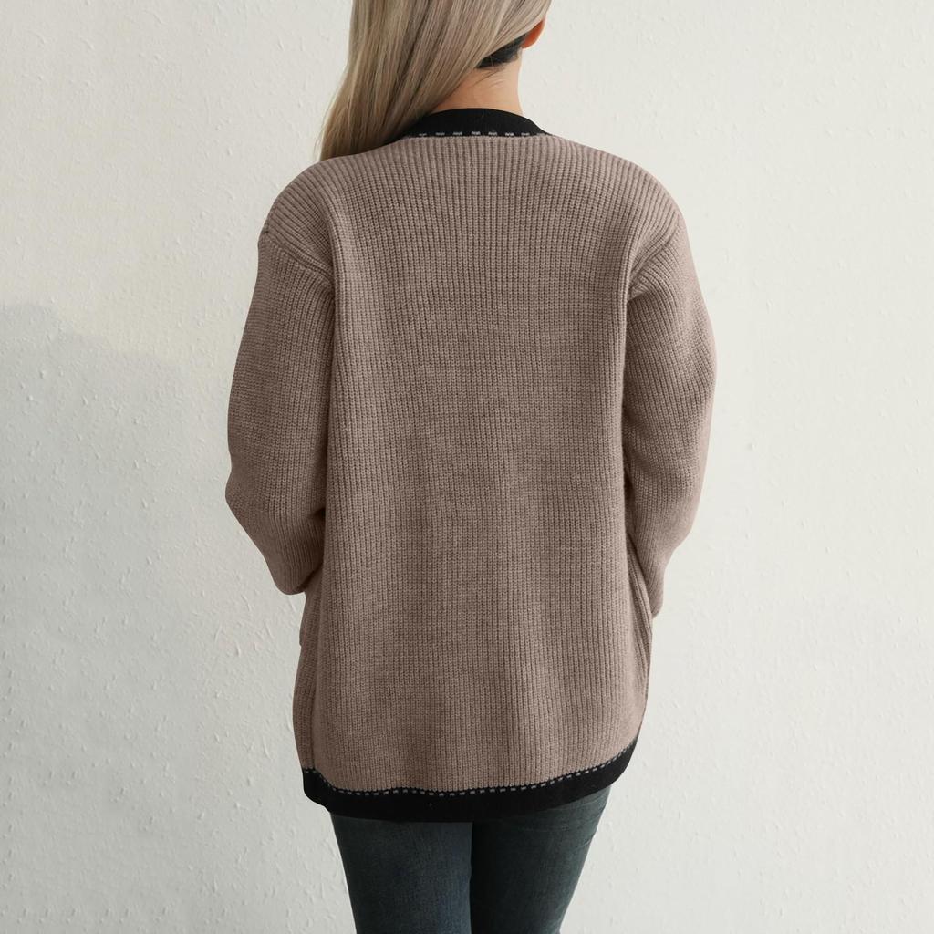 Sweater for Women Oversized Loose Fit Long Sleeve Button Coat Outwear Fall Outfits Trendy