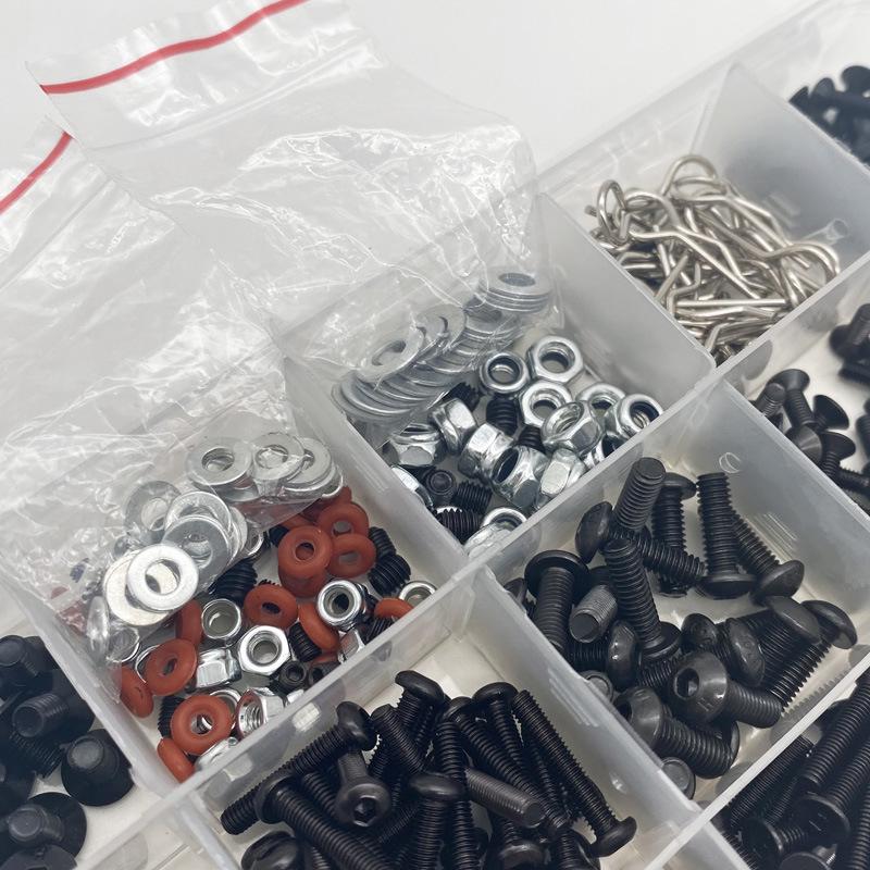 Kit di Viti RC da 520 Pezzi per 1:10 Modellini di Auto e Camion M3 M4 Elementi di Fissaggio
