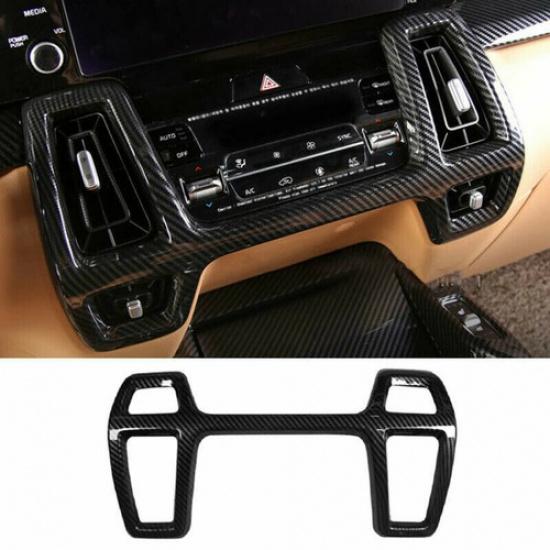 Carbon Fiber Center Air Outlet Vent Cover Trim For KIA Sorento 2021 2022 2023