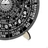 Calendar Dowsing Board Set,Round Chart Mat Sun Moon Altar Supplies Card Stand Wooden Engraving