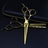 Gold 6.0 Nimpson Gold Hollow Hair Scissors, Haircut Tooth Scissors, Thin