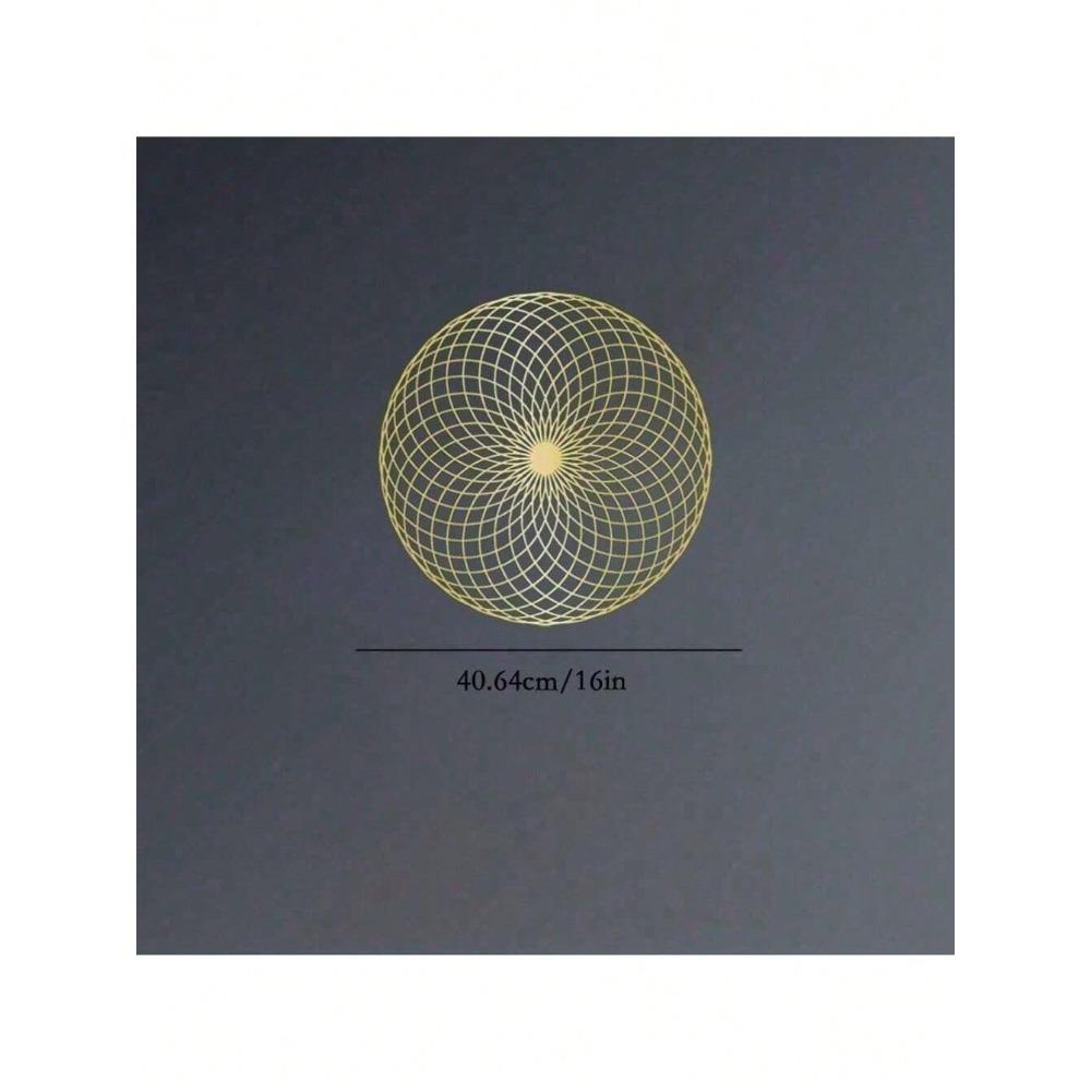 Enlightened Mandala Metal Wall Art Sacred Geometry Decor Waterproof Rust-Proof Durable Home Gift For Bedroom Living Room Bathroom Modern Spiritual