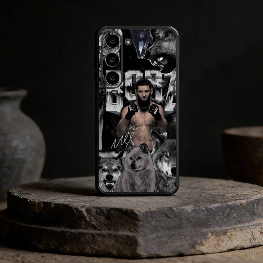 P4P Islam M-Makhachev Phone Case For Samsung Galaxy A13,21s,22,31,32,52,53,71,72,73,Soft Black Cover Samsung a70