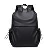 School bag, computer backpack, fashion trend, simple solid color travel backpack, large capacity backpack