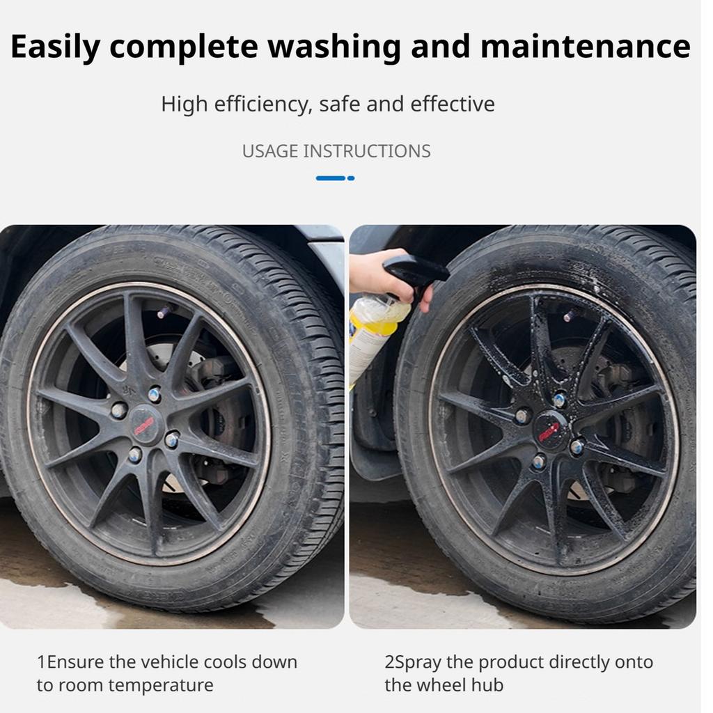 120ML Wheel Cleaner, Iron Removal Spray For Car Detailing, Cleans Iron Particles From Car Paint, Wheels, Motorcycles, RVs And Boats