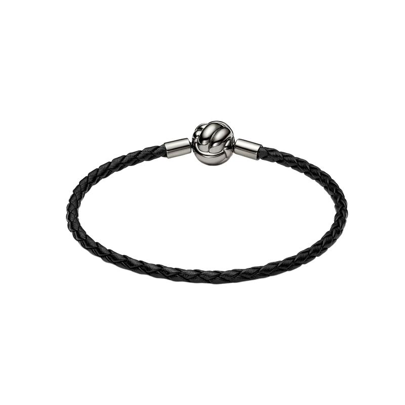Pandora MOMENTS concentric knot braided elegant bracelet for women 542421C01