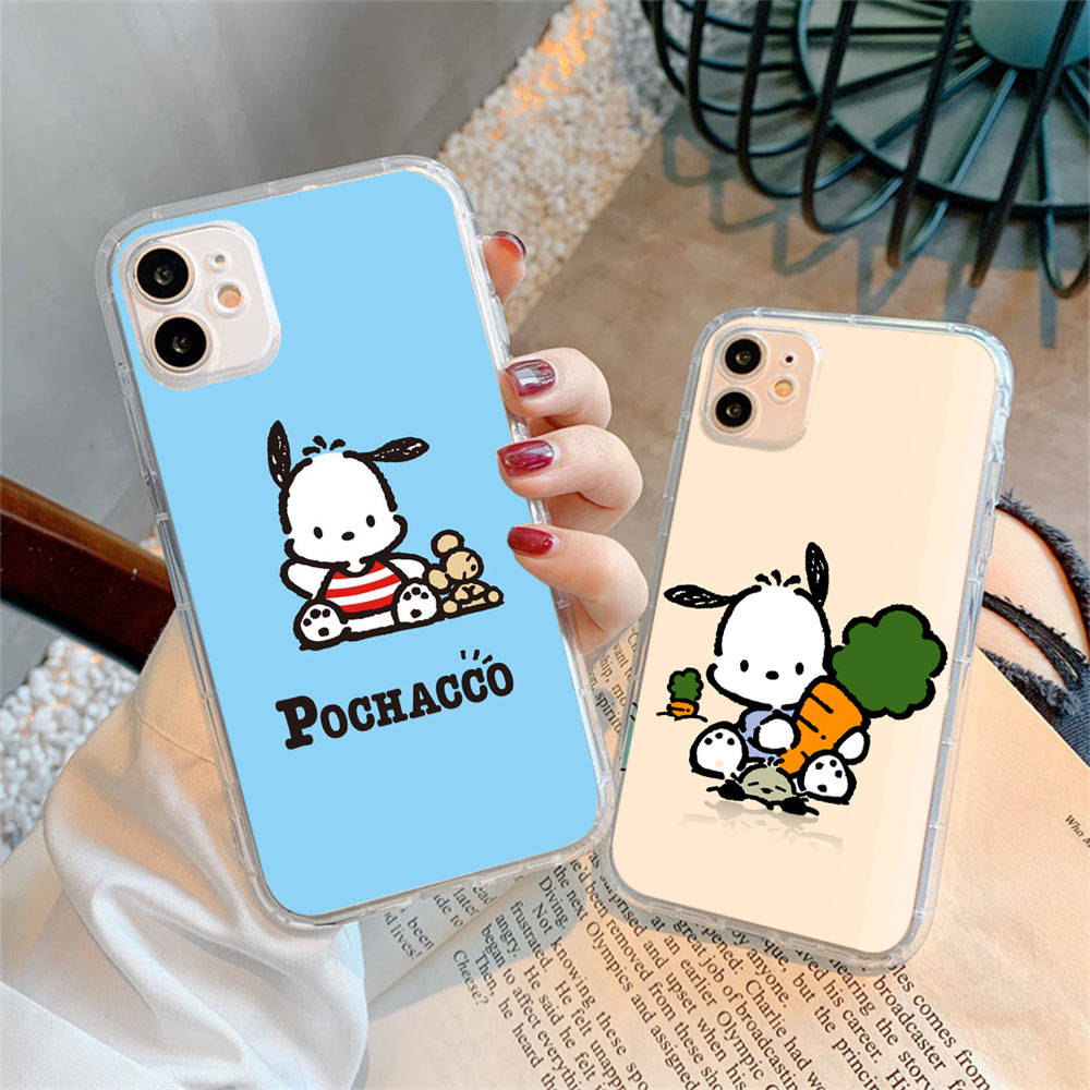 Case for Samsung A04 A14 A23 A34 A54 M23 M33 M52 M53 Realme 10 9 C30S C35 C55 VIVO Y02S Y21 Y51 X80 Pro Transparent Cover LI18 Pochacco
