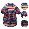 Pet Clothes Eye-catching Super Soft Polyester Puppy Irregular Pattern Print Sweater Pet Supplies for
