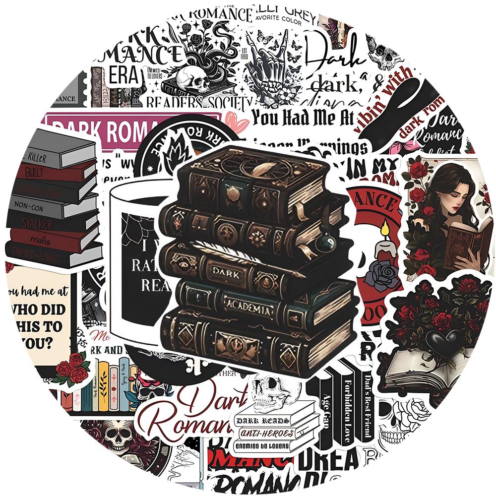10/30/50pcs Cartoon Drak Romance Reading Aesthetic Stickers Gothic Decals Toy DIY Skateboard Phone Luggage Cool Graffiti Sticker