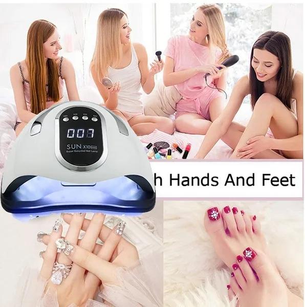 SUN X10 Max 280W LED Lamp Nail Dryer 66LEDs UV Ice Lamp For Drying Gel Polish Timer Auto Sensor Manicure Tools