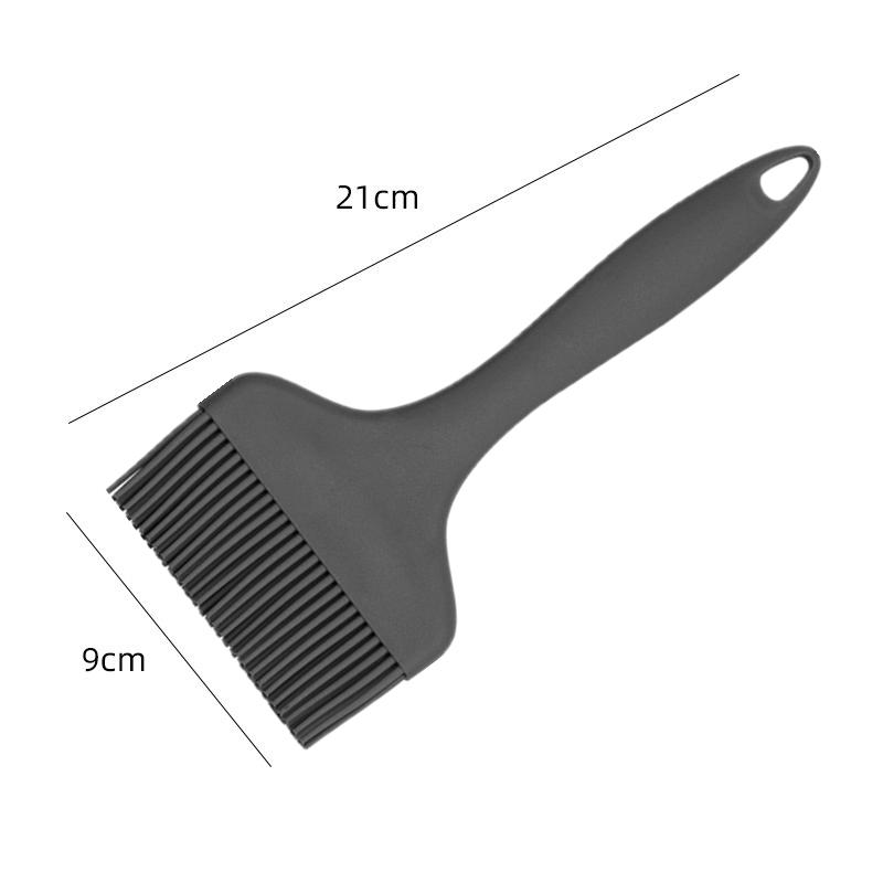 

Большая широкая силиконовая кисть для масла, антипригарная, термостойкая, для барбекю, хлеба, выпечки, кухонные инструменты для выпечки тортов, барбекю чёрный