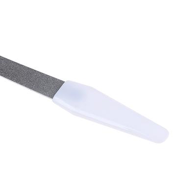Dubbelzijdig roestvrijstalen metalen nagelkunstvijlbuffer manicure-pedicuretool