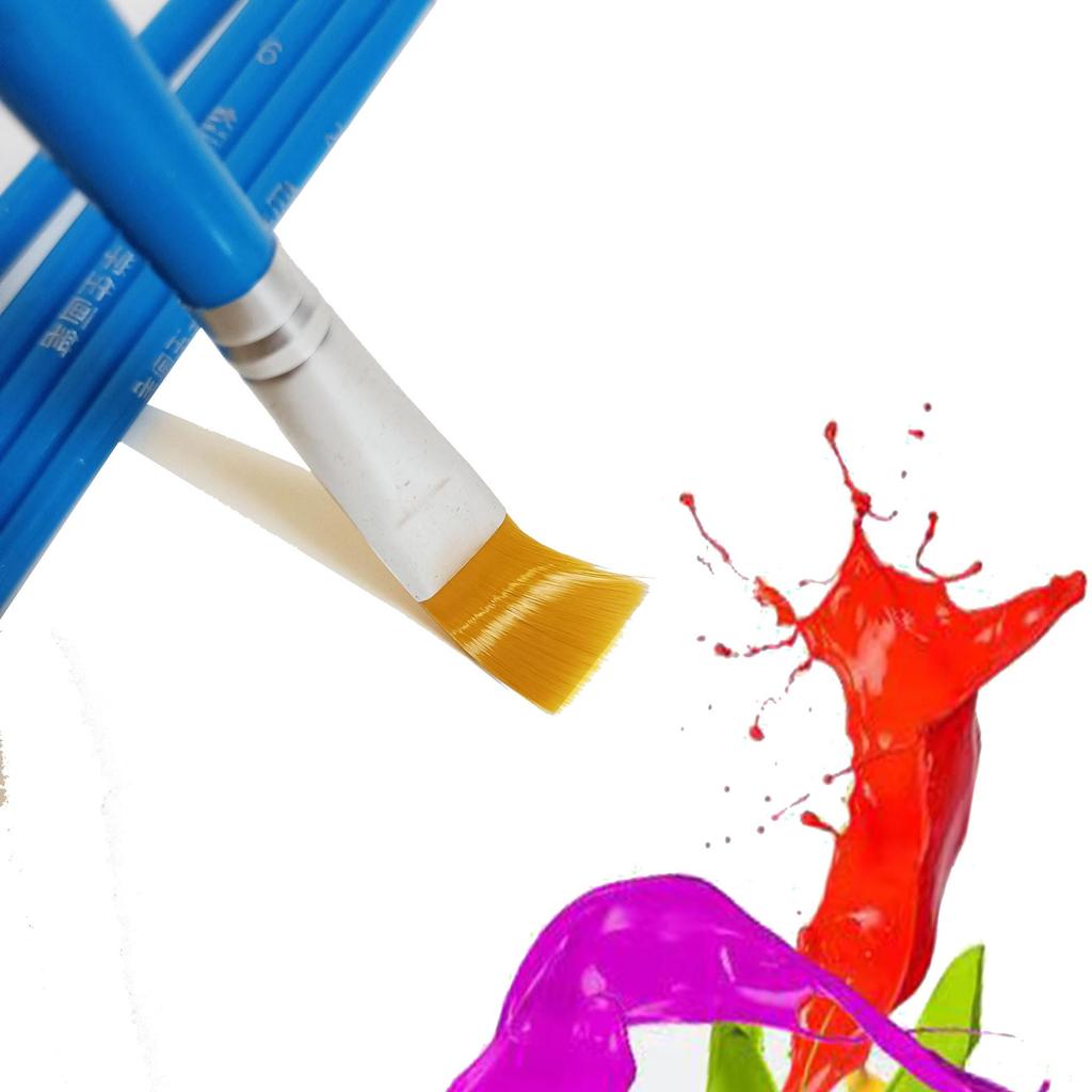 Daily Practice 1040 6-Piece Nylon Paint Brush Set for Watercolor, Gouache, Oil, and Acrylic Painting
