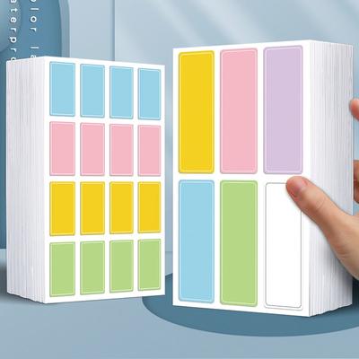 30 Sheets Color Label Sticker Handwritten Waterproof Self Adhesive Name Mark Stickers